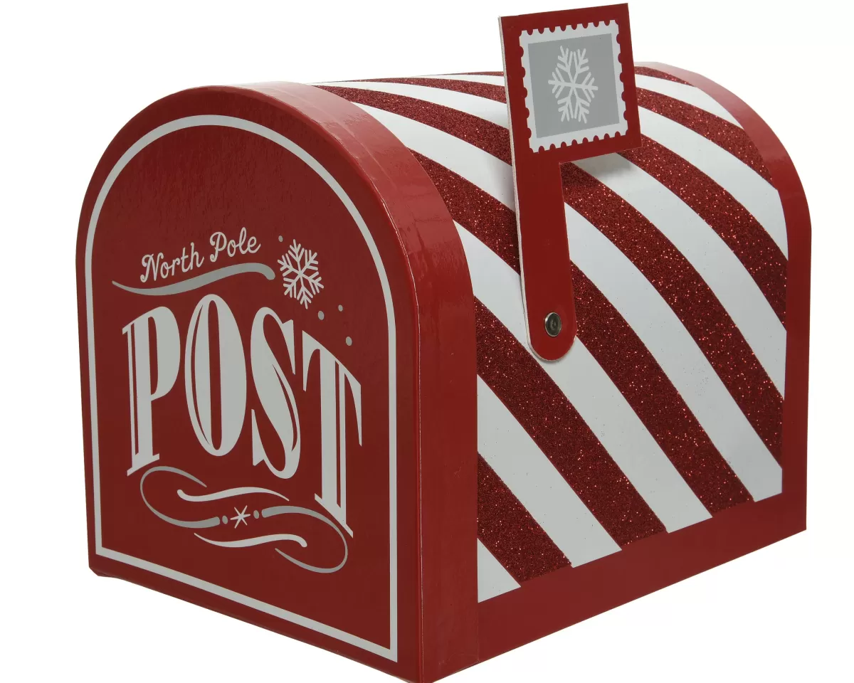 Brico Decoris Postbus North Pole Post Rood-Wit 24Cm Discount