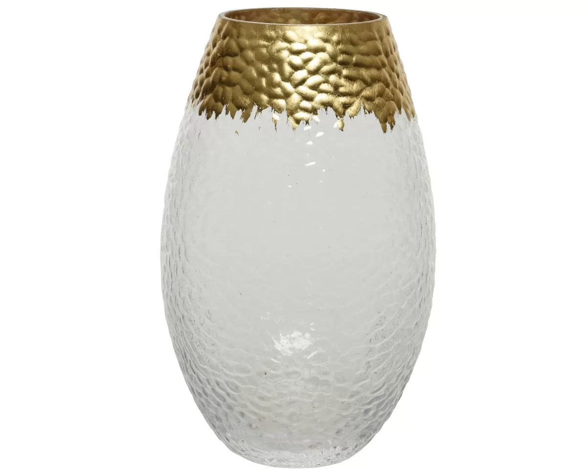 Brico Decoris Vaas Glas 20Cm Goud Cheap