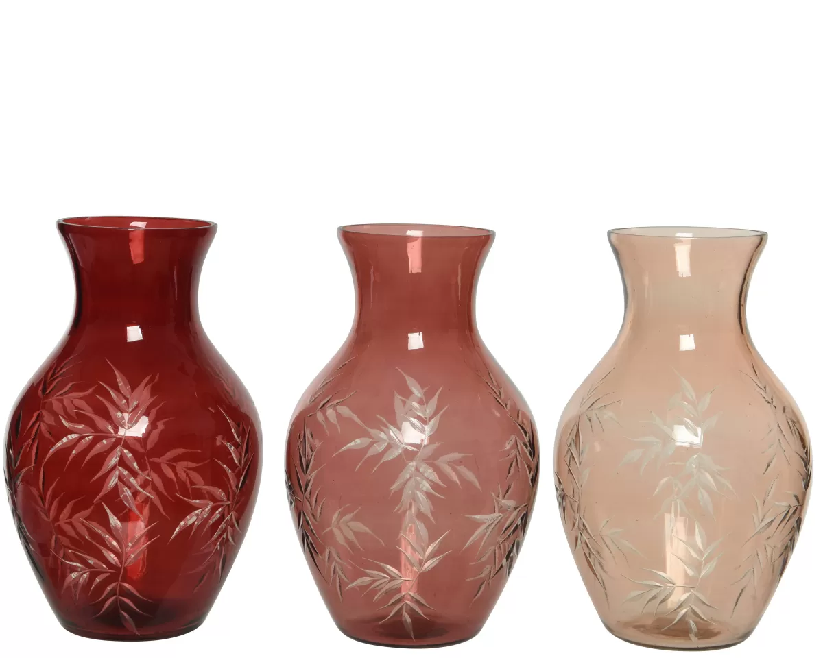 Brico Decoris Vaas Mahonie Glas 23Cm 1 St Cheap
