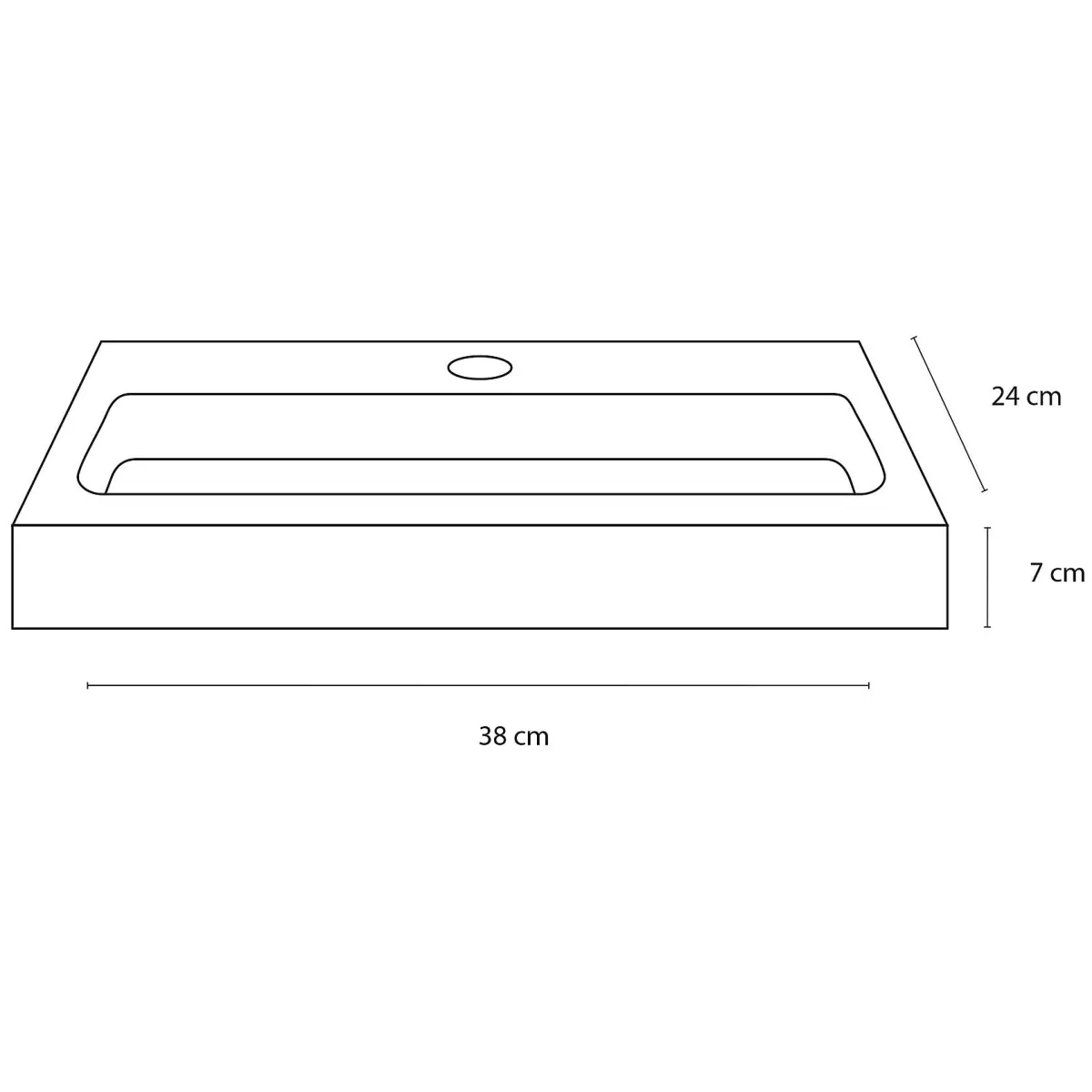 Brico Differnz Toiletfontein Flat Small Keramiek Wit 38X24X7Cm Shop