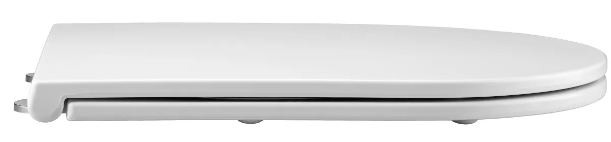 Brico Duneo - Wc-Zitting In Thermohardende Kunststof - Inox Scharnieren - Afklikbaar Met 1 Knop - Soft Close Sluiting - Anti-Bacterieel - D-Vorm - Vorm Aangepast Aan Rechte Wc-Potten - Extra Plat Ontwerp Cheap