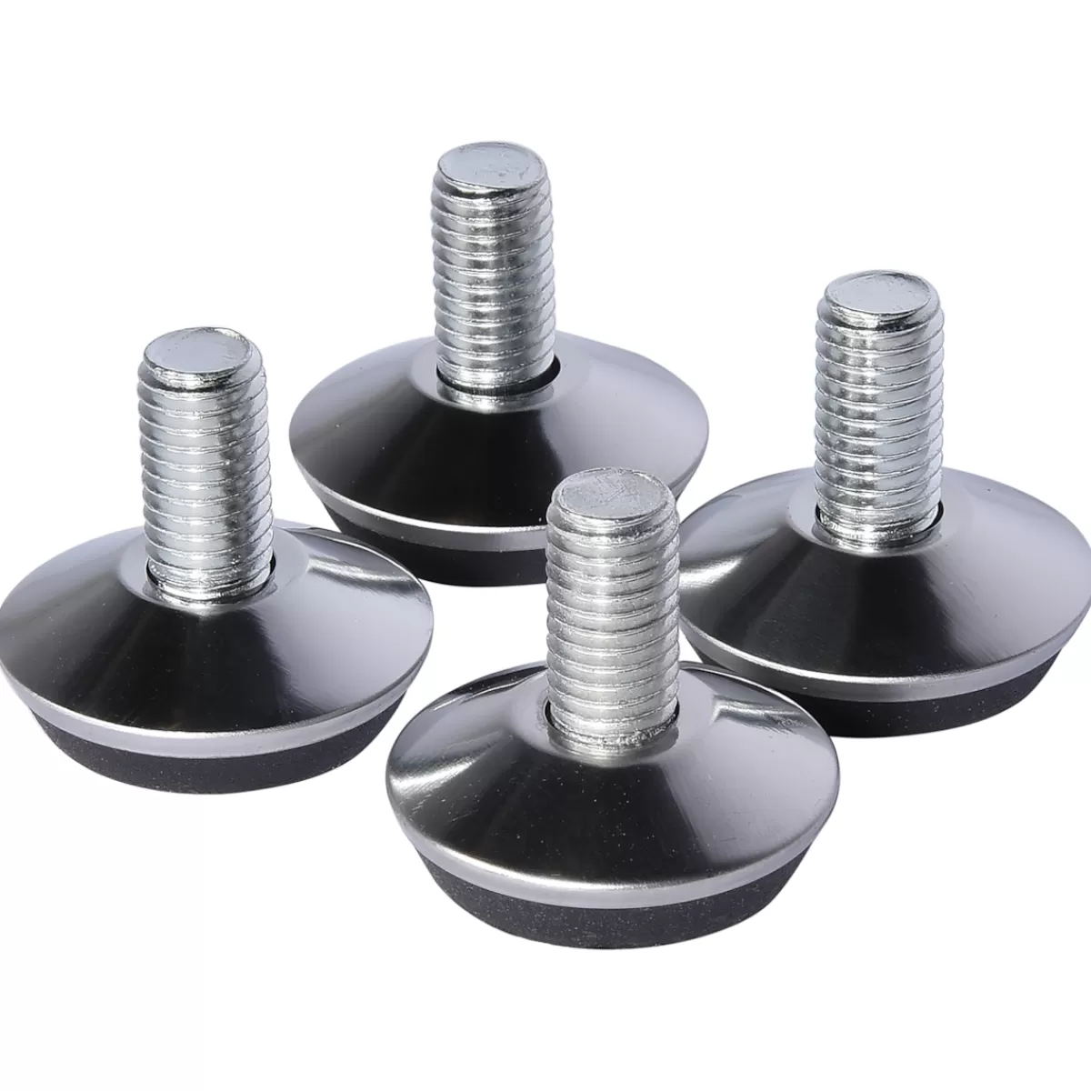 Brico Meubelpoten-Duraline Meubelpoot Stelvoet Staal O25X8-30Mm Geborsteld Nikkel 4 Stuks