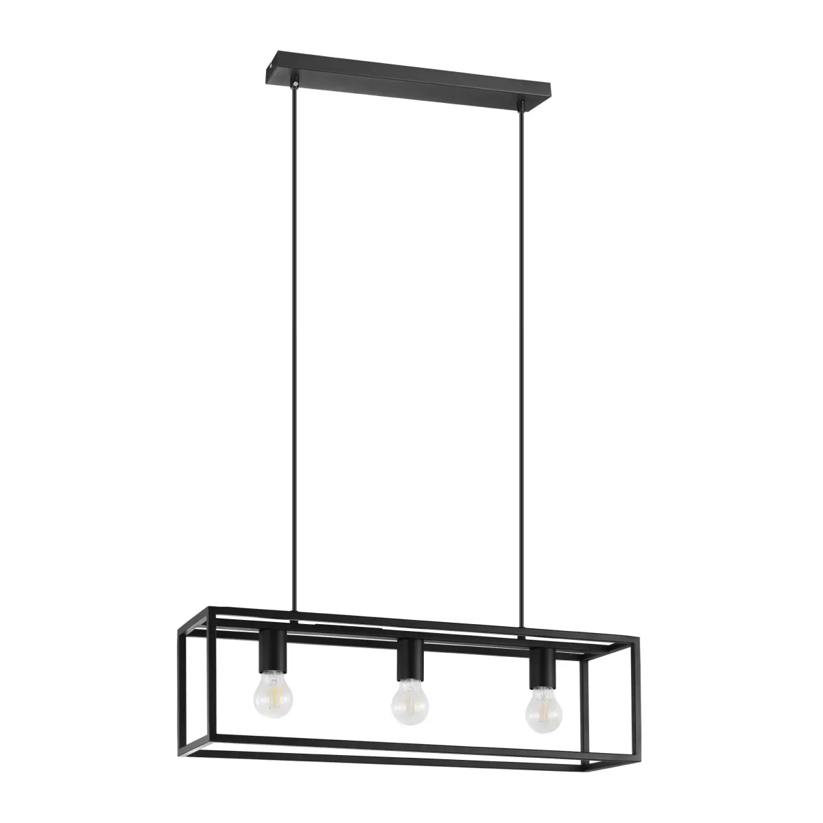 Brico Eglo Hanglamp Blackcrown Zwart 3Xe27