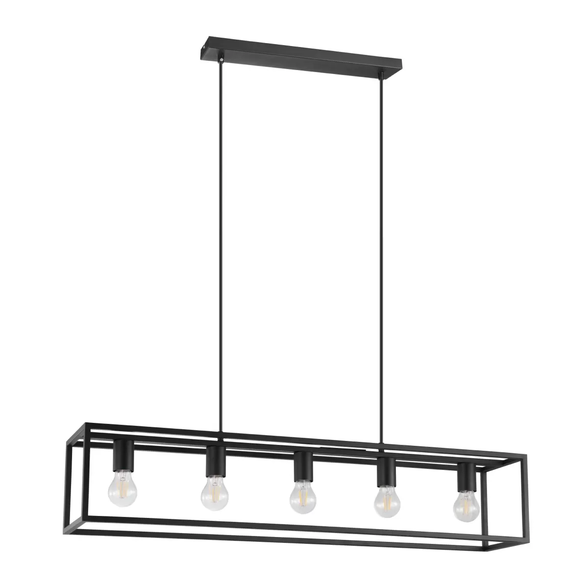 Brico Eglo Hanglamp Blackcrown Zwart 5Xe27