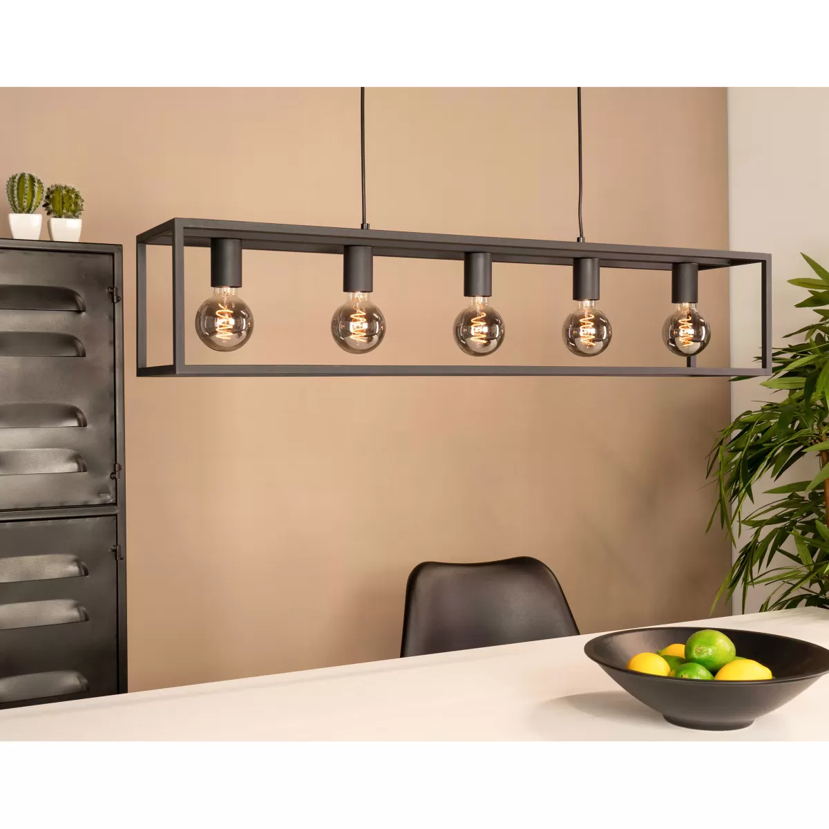 Brico Eglo Hanglamp Blackcrown Zwart 5Xe27