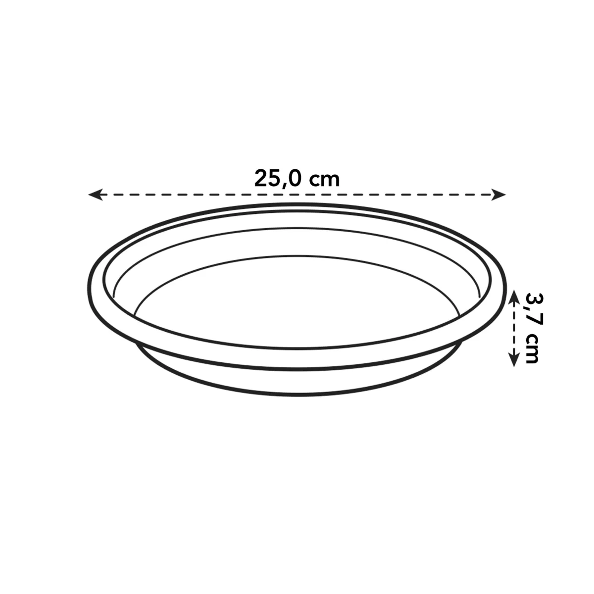 Brico Plantenpotten En -Bakken-Elho Bloempot Universele Schotel Rond O25Cm Terra