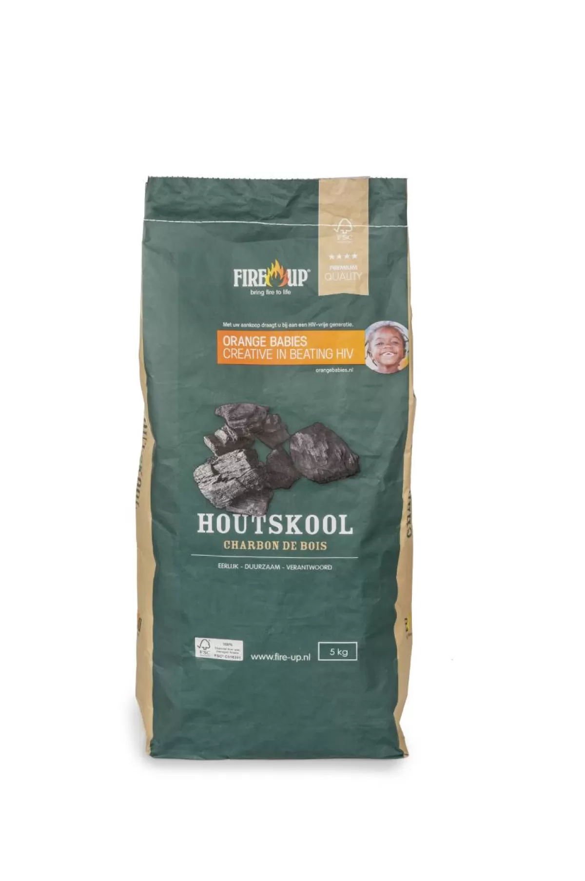 Brico Houtskool En Briketten-Fire-Up Houtskool Fsc 5Kg