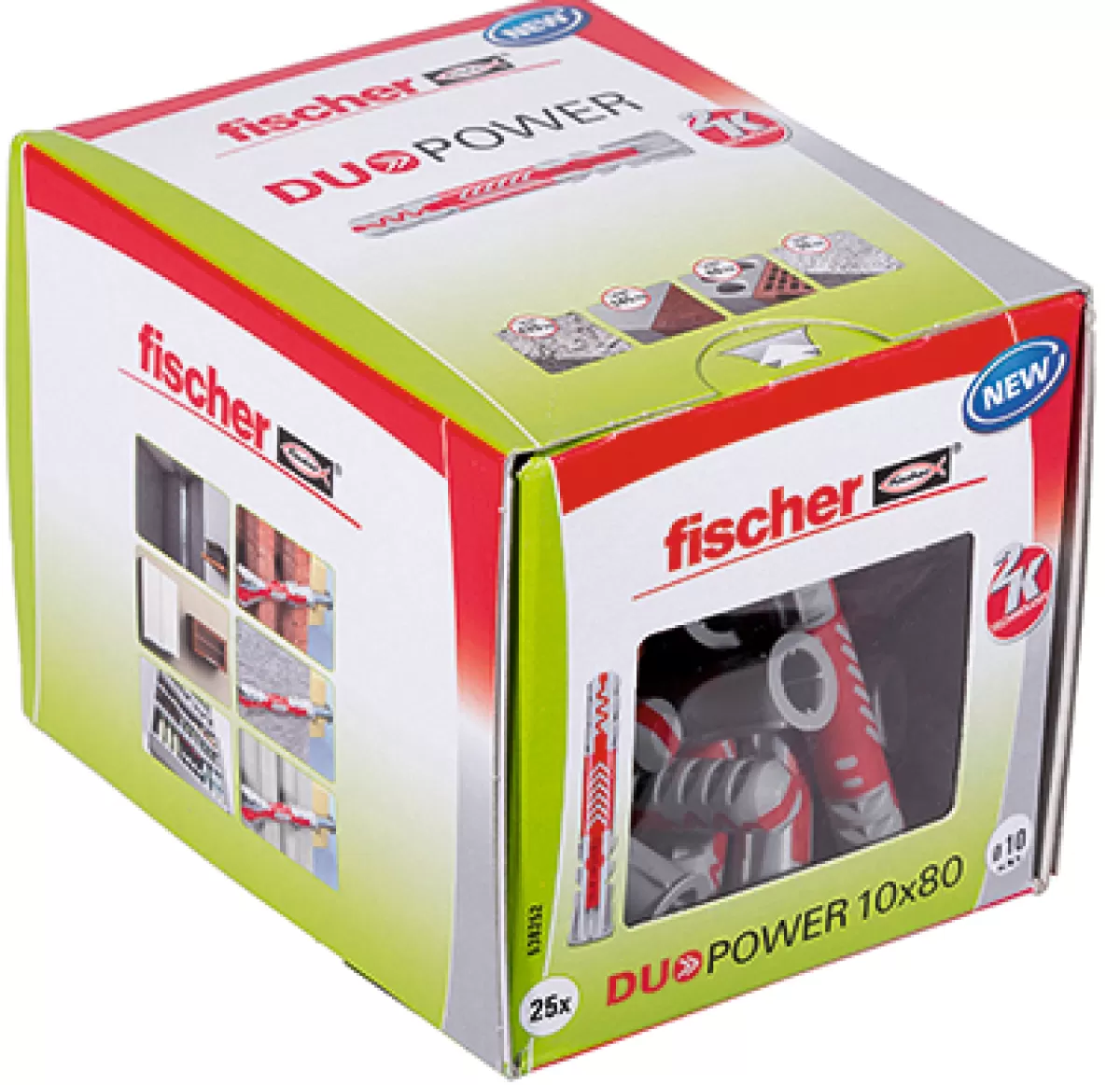 Brico Pluggen-Fischer Nylon Plug Duopower 10X80 25St.