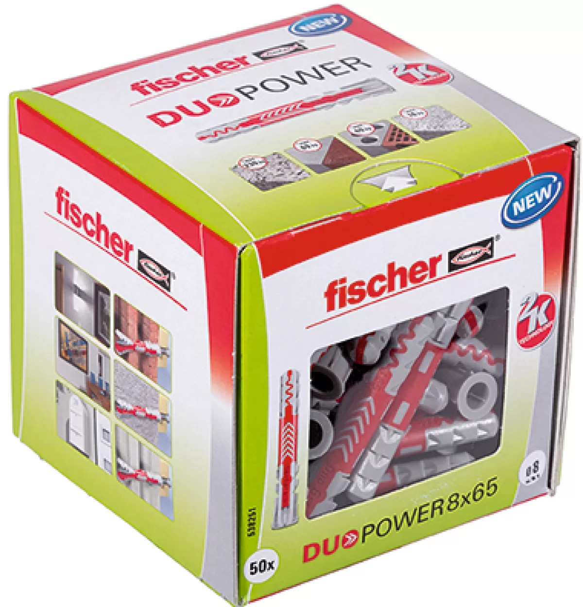 Brico Pluggen-Fischer Nylon Plug Duopower 8X65Mm 50St.