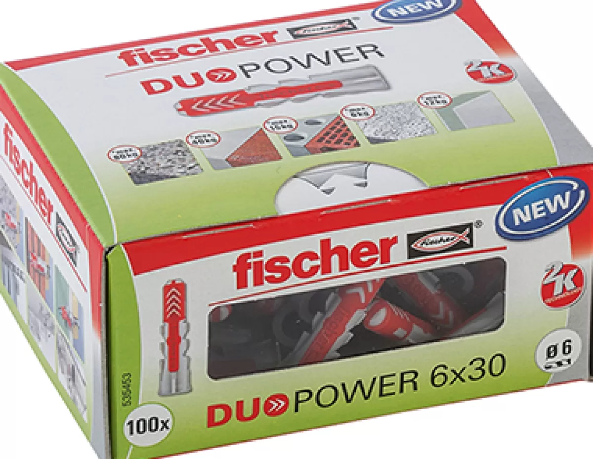 Brico Pluggen-Fischer Nylon Plug Duopower Universeelplug 6X30 100St.