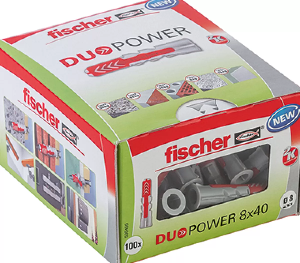 Brico Pluggen-Fischer Nylon Plug Duopower Universeelplug 8X40 100St.