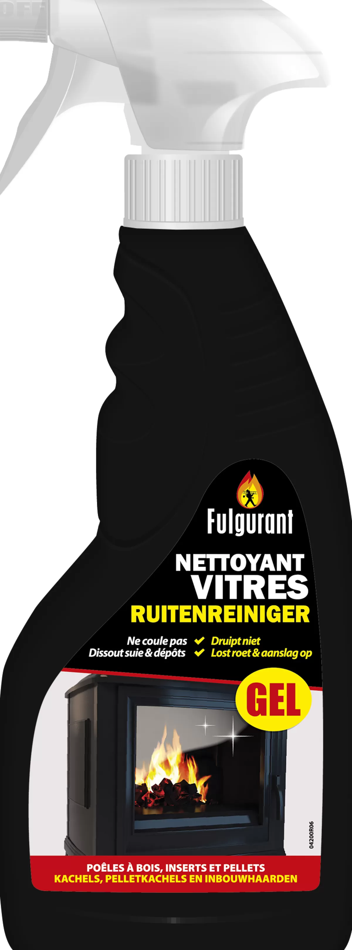 Brico Fulgurant Ruitenreiniger Gel 450Ml Voor Kachels