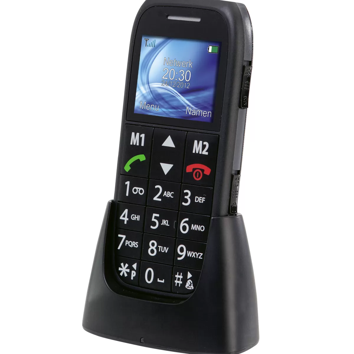 Brico Kluizen-Fysic Fm-7500 Mobiele Telefoon Voor Senioren Met Noodknop, Zwart