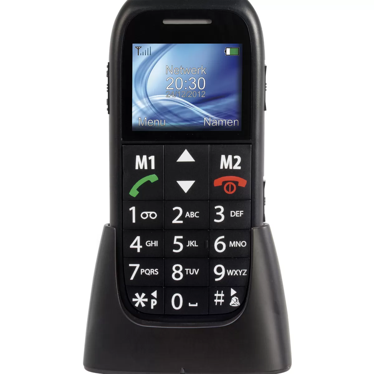 Brico Kluizen-Fysic Fm-7500 Mobiele Telefoon Voor Senioren Met Noodknop, Zwart