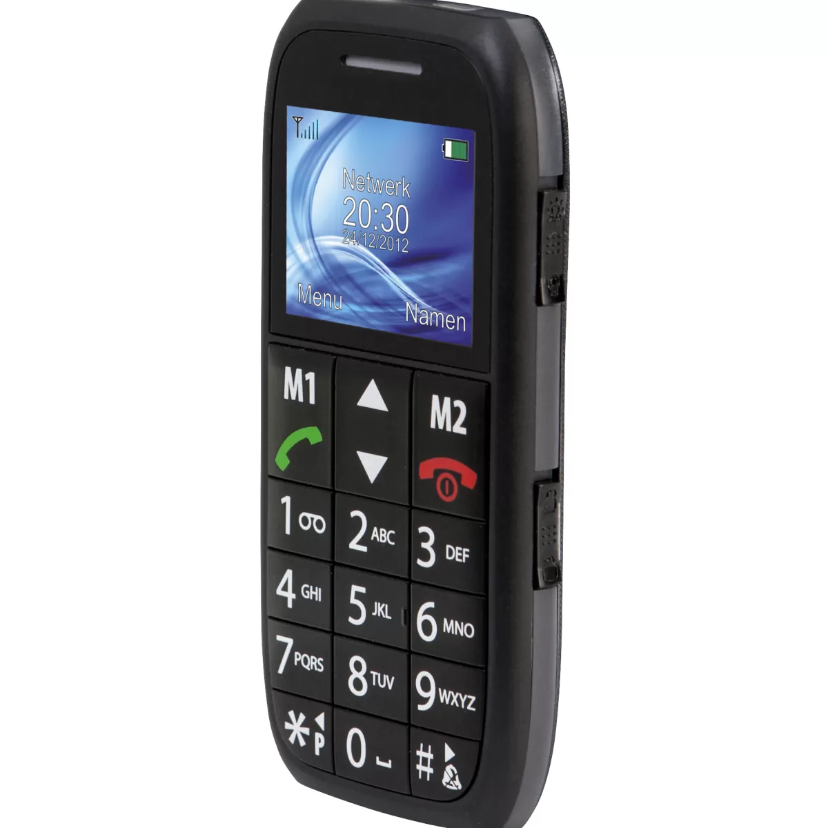 Brico Kluizen-Fysic Fm-7500 Mobiele Telefoon Voor Senioren Met Noodknop, Zwart