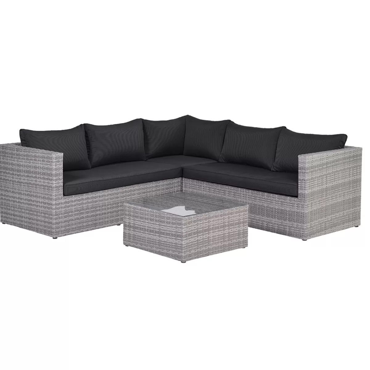 Brico Loungesets-Garden Impressions Lyon Loungeset 4-Delig - Reflex Black