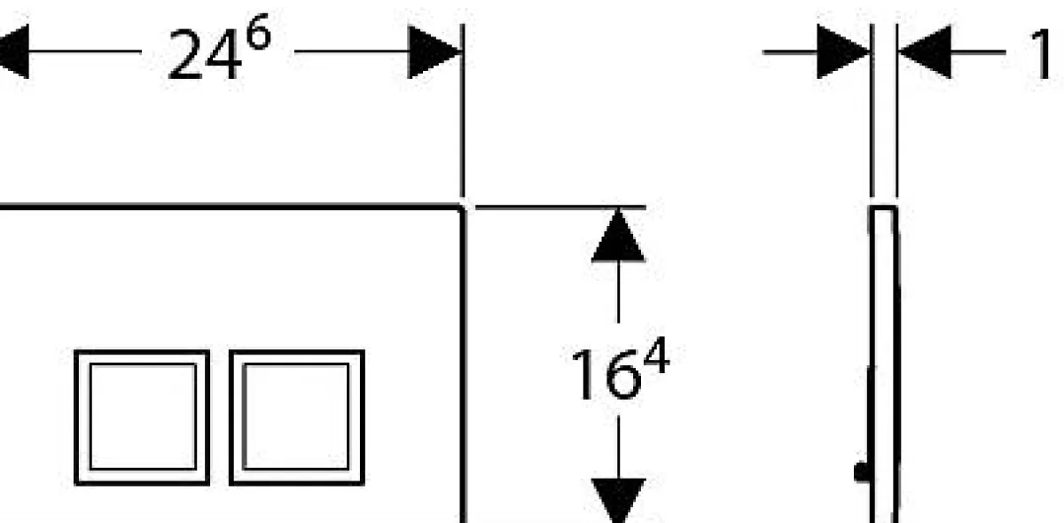 Brico Geberit Bedieningspaneel Delta 50 Voor Up100 Inbouwreservoirs | Mat Wit Shop