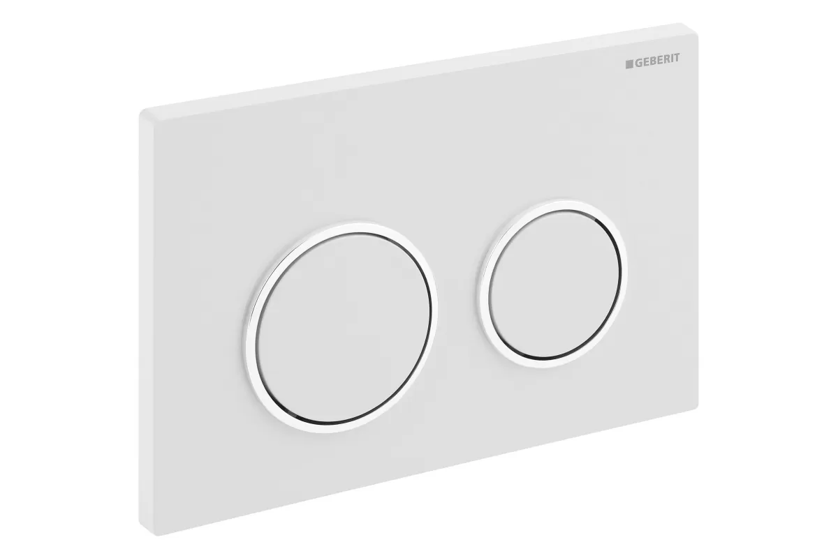 Brico Geberit Bedieningspaneel Omega 20 Voor Omega Inbouwreservoirss | 212X142Mm Glanzend Wit/Chroom Clearance