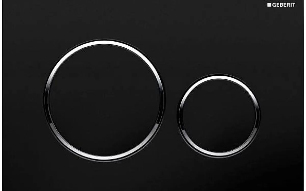 Brico Geberit Bedieningspaneel Sigma 20 Voor Up320, Up720, Up300 En Up700 Inbouwreservoirs | 24,6X16,4Cm Zwart/Chroom Flash Sale