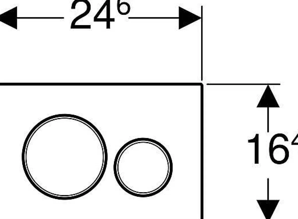 Brico Geberit Bedieningspaneel Sigma 20 Voor Up320, Up720, Up300 En Up700 Inbouwreservoirs | Zwart/Mat Online