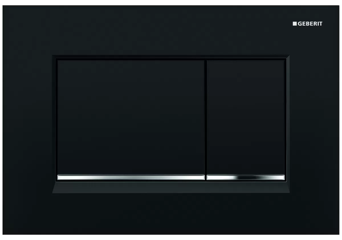 Brico Geberit Bedieningspaneel Sigma 30 Voor Up320, Up720, Up300 En Up700 Inbouwreservoirs | 246X164Mm Glanzend Zwart/Chroom Sale