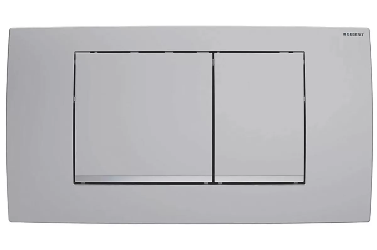 Brico Geberit Bedieningspaneel Twinline 30 Voor Up130 Inbouwreservoirs | 340X185X32Mm Mat Chroom Outlet