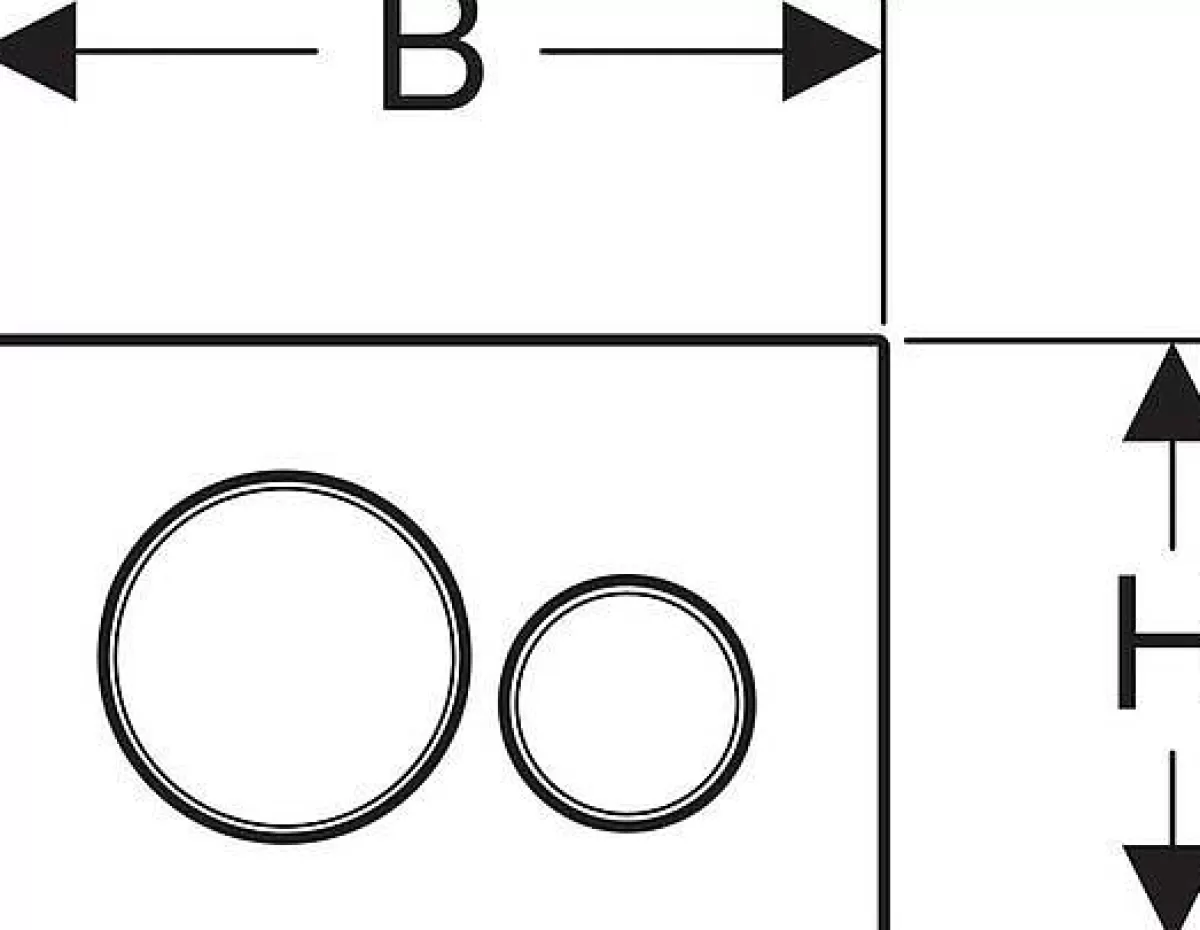 Brico Geberit Bedieningsplaat Sigma 20 Voor Up320, Up720, Up300 En Up700 Inbouwreservoirs | Zwart Mat Store