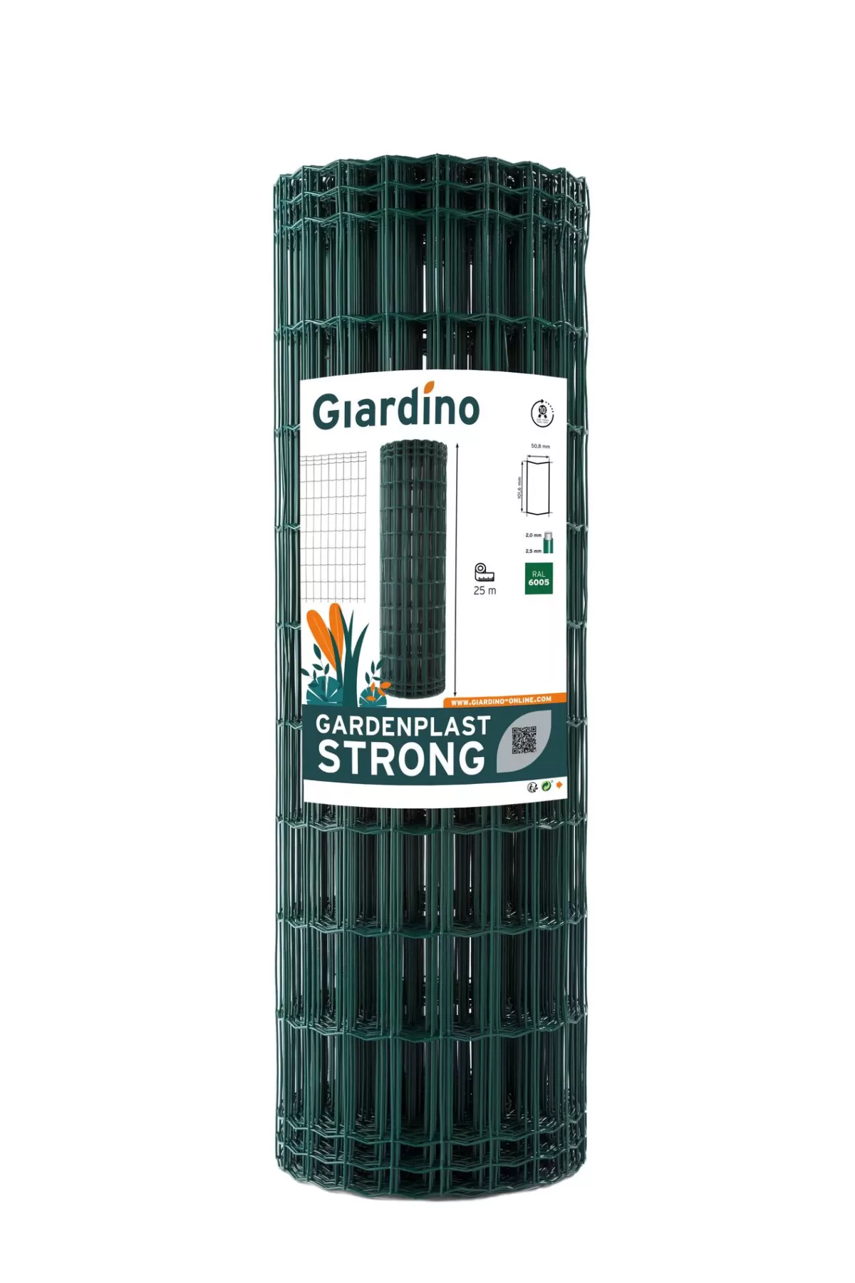 Brico Draadpanelen En Afrastering-Giardino Kippengaas Gardenplast Strong Groen 25X1,2M