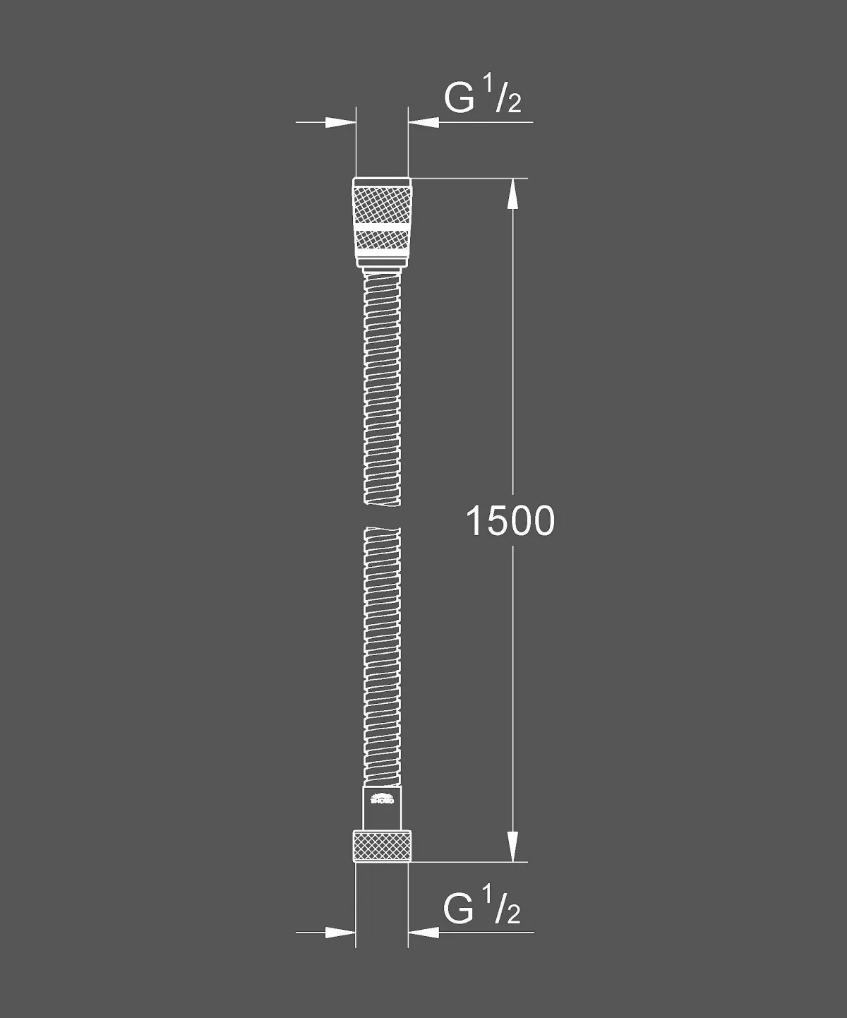 Brico Grohe Doucheslang Movario Metaal 150Cm Chroom Fashion