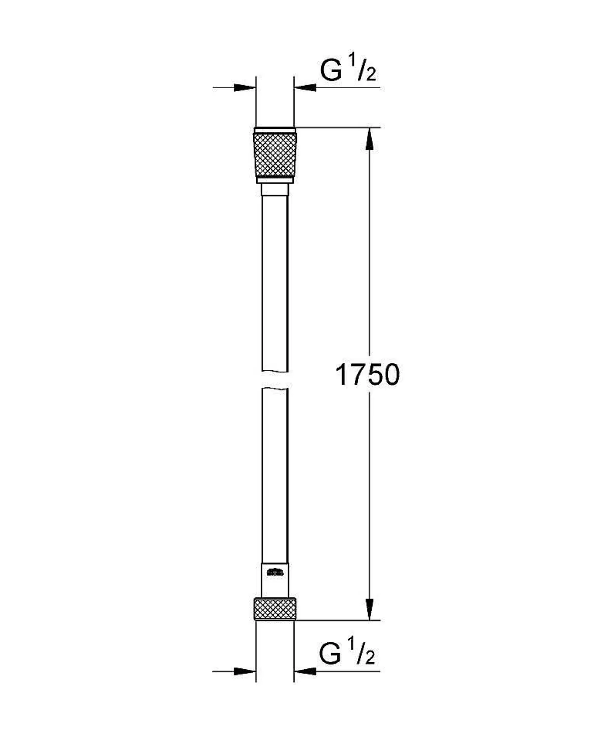 Brico Grohe Doucheslang Silverflex Twistvrij 1750Mm Donkergrijs/Hard Graphite Cheap