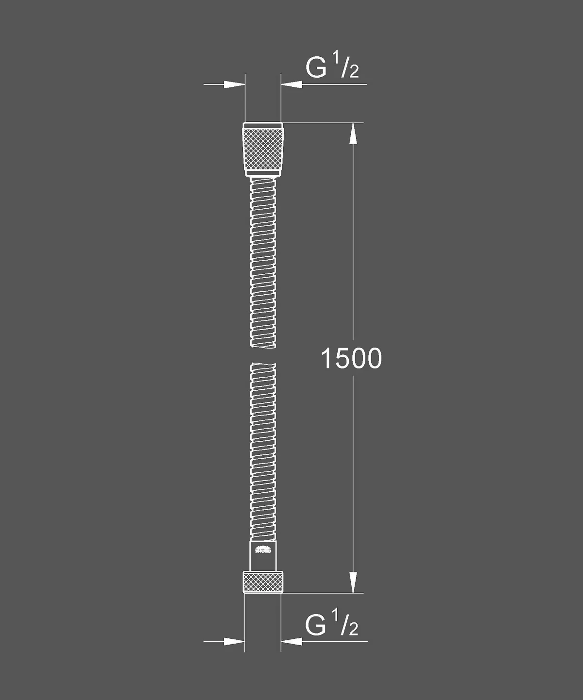 Brico Grohe Doucheslang Vitalioflex Metaal 150Cm Chroom Clearance