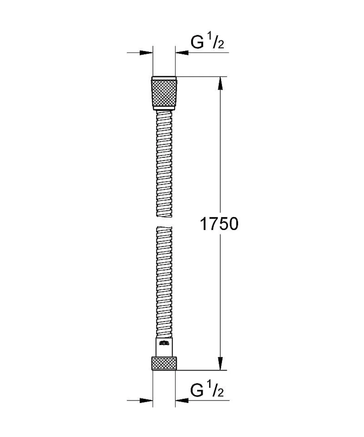 Brico Grohe Doucheslang Vitalioflex Metal 1750Mm Chroom Shop