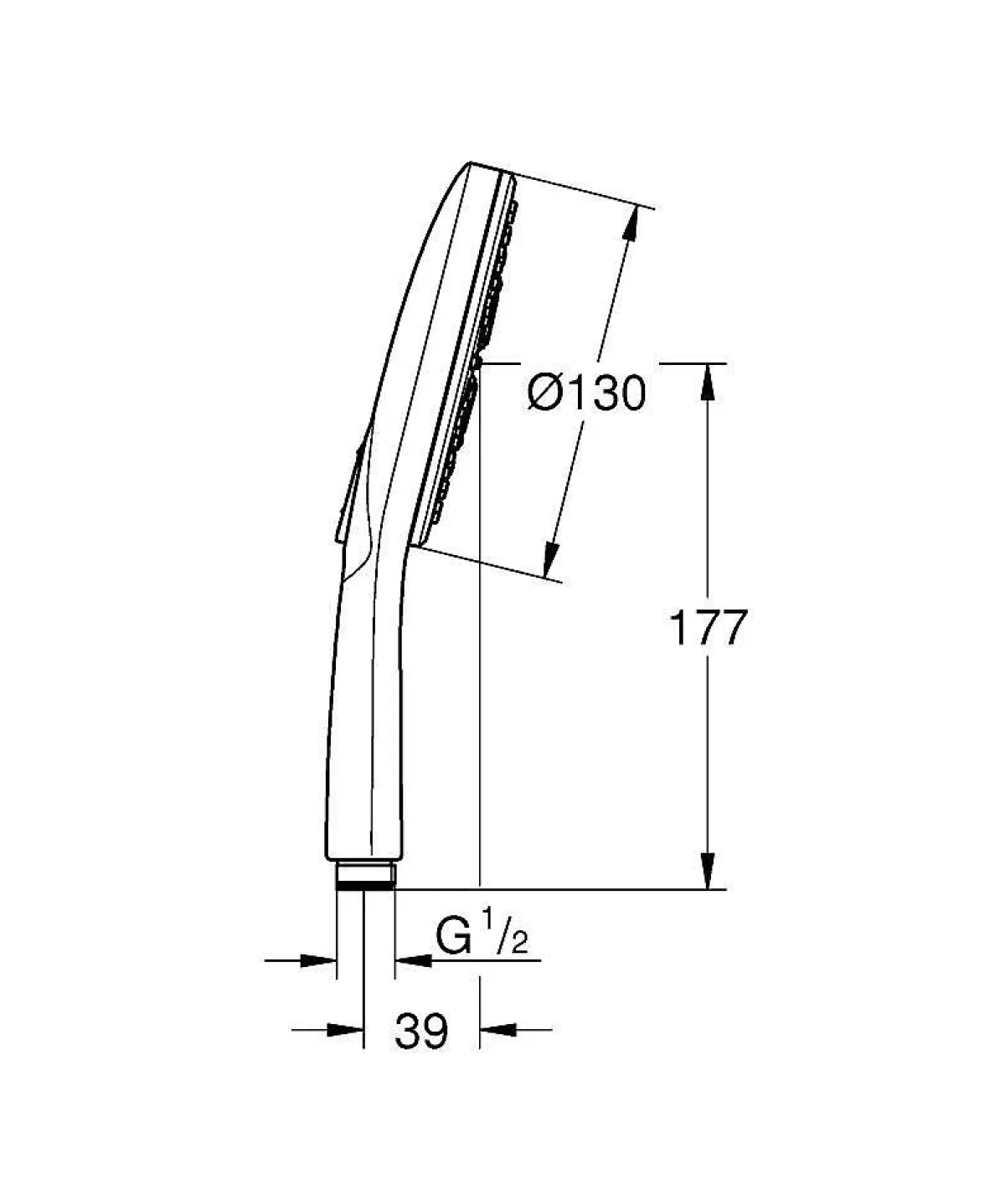 Brico Grohe Handdouche Rainshower Smartactive O130Mm Supersteel Online