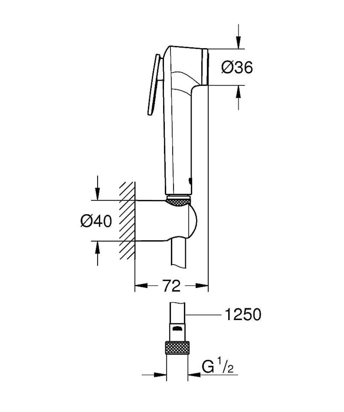 Brico Grohe Handdouche Vitalio Trigger Spray Chroom Shop