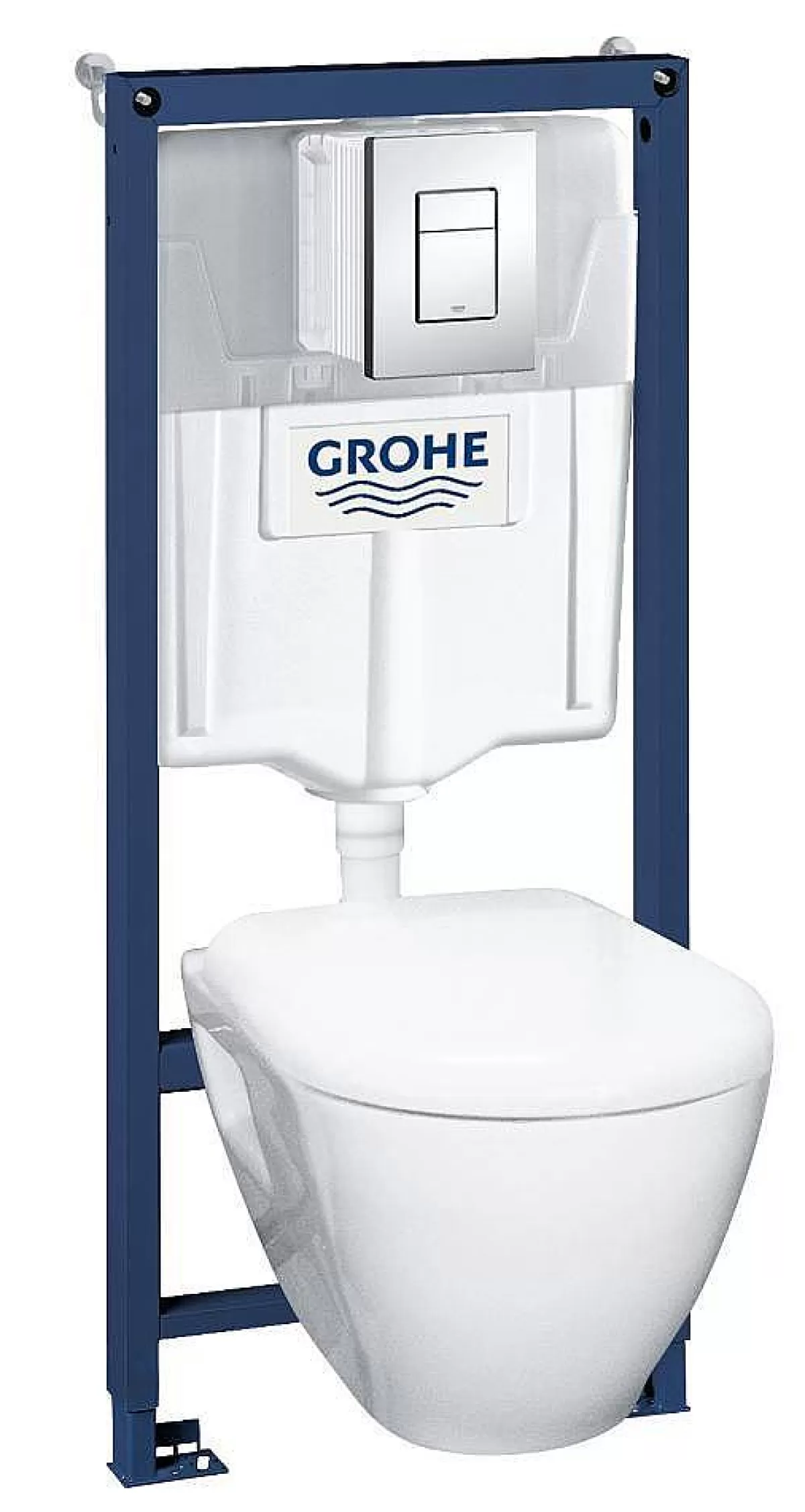 Brico Grohe Inbouwreservoir Set Serel Wit | Soft-Close Toiletzitting Discount