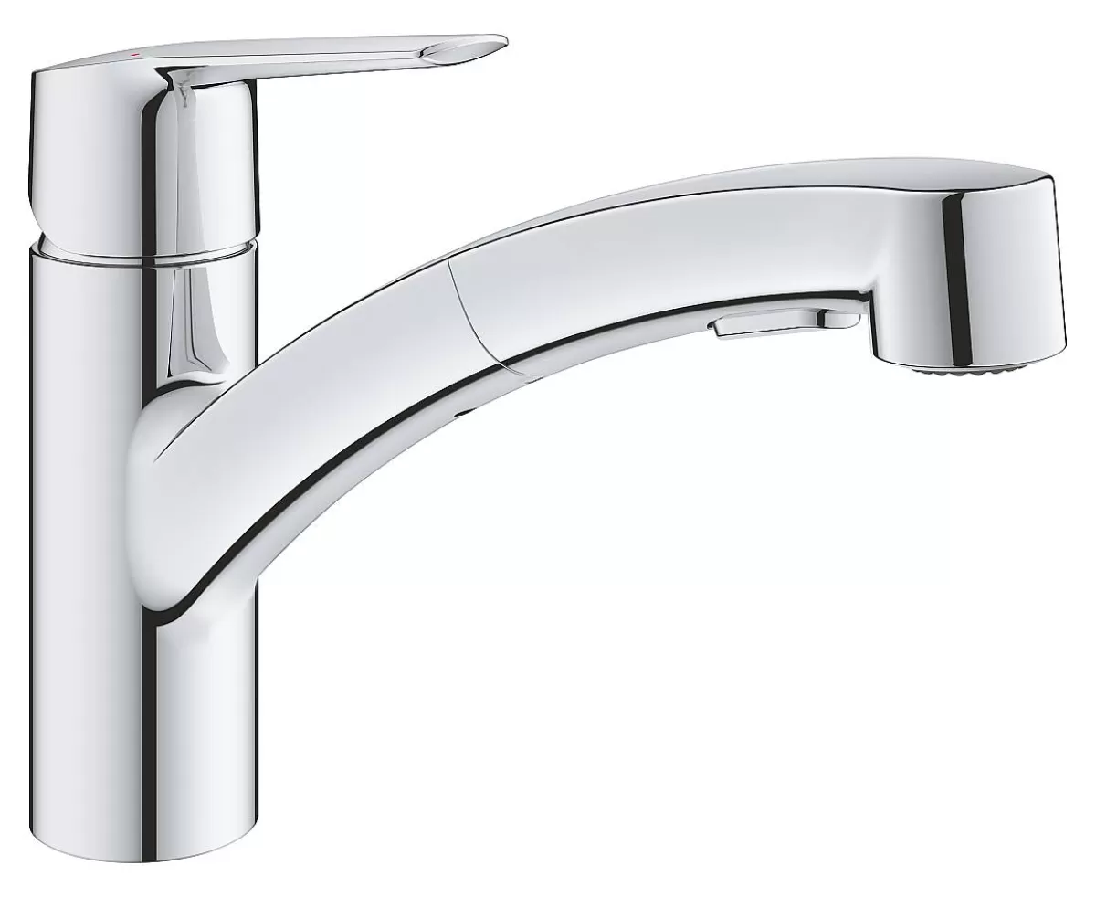 Brico Grohe Quickfix Start Keukenmengkraan Met Uittrekbare Handdouche Chroom Best Sale