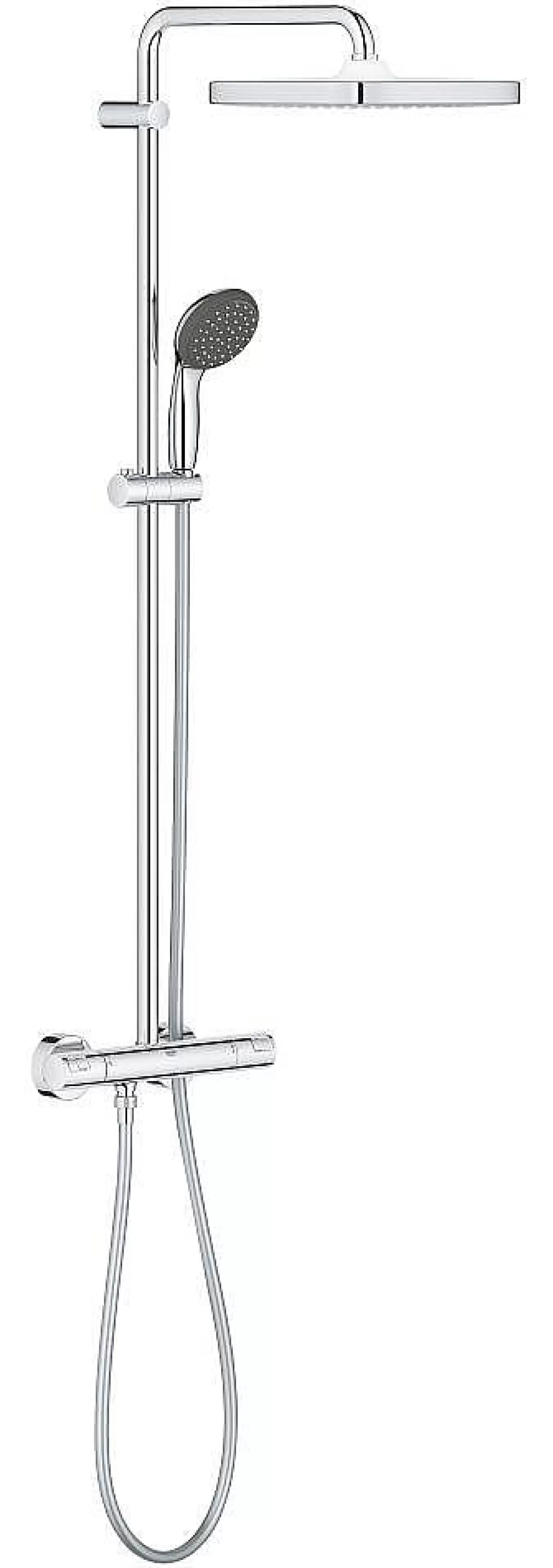 Brico Grohe Regendoucheset Vitalio Start System Cube 250Mm Met Thermostatische Mengkraan Chroom Flash Sale