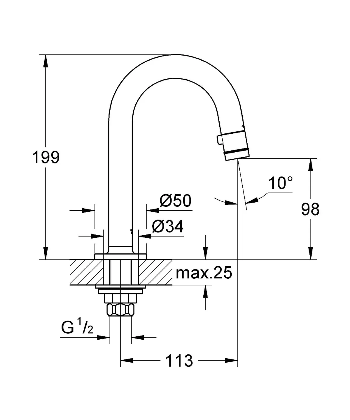 Brico Grohe Toiletkraan Universal Chroom Discount