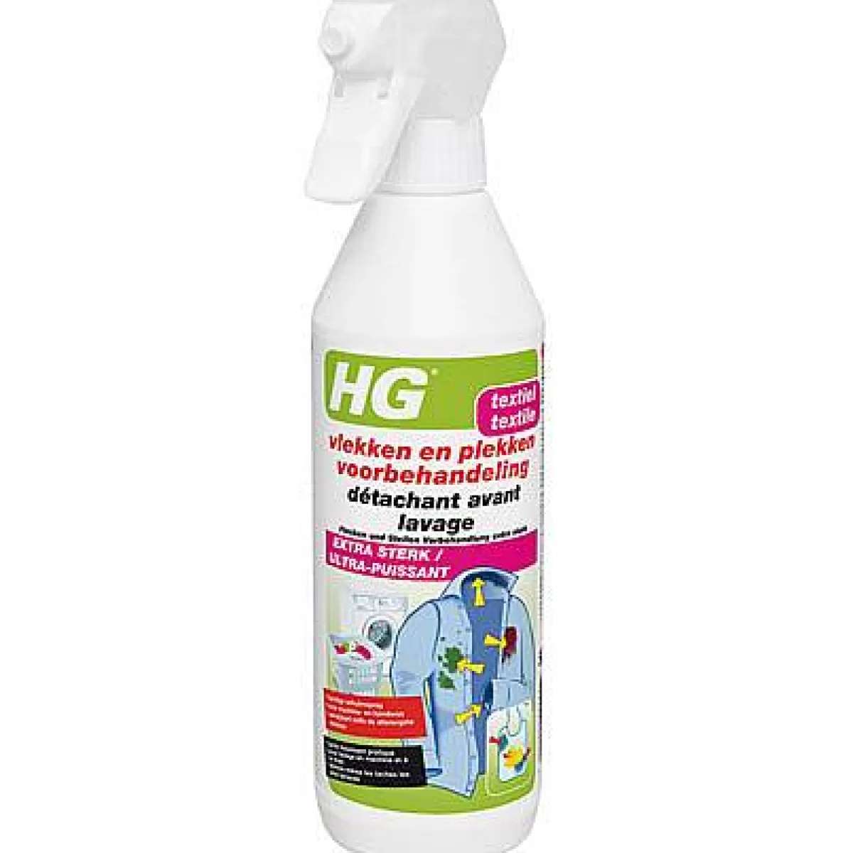 Brico Hg Vlekken En Plekken Voorbehandeling Spray Extra Sterk 500 Ml Hot