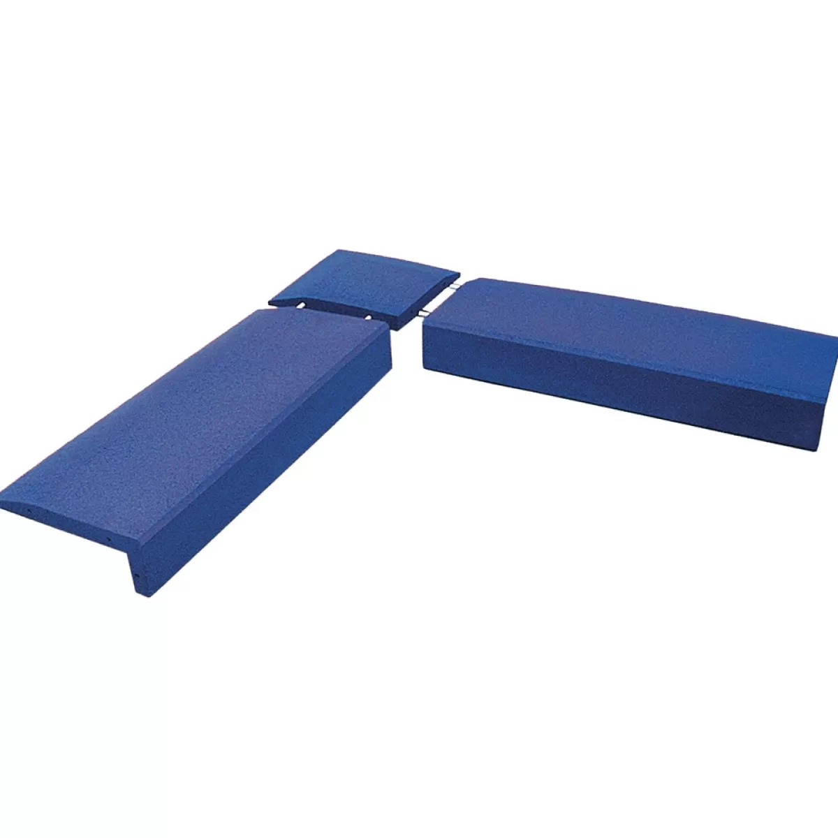 Brico Opsluitbanden & Boordstenen-Hoekstuk Rubber Rand Opsluitband L-Vormig - 40X40 Cm - Blauw