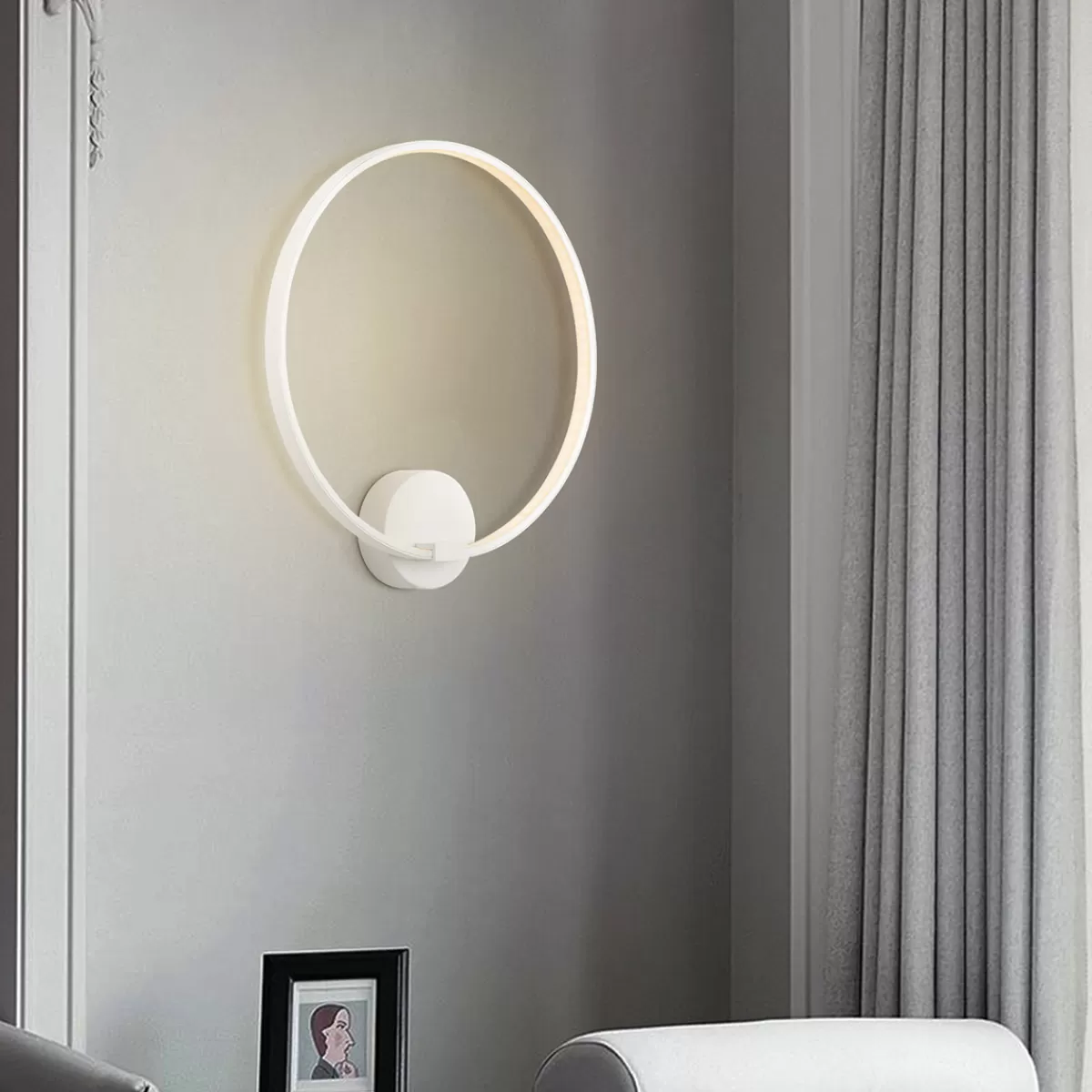 Brico Home Sweet Home Design Led Wandlamp Led Eclips | 35/10/37,5Cm | Wit