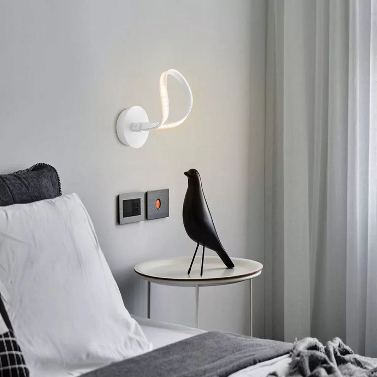 Brico Home Sweet Home Design Led Wandlamp Led String | 17/20/23,5Cm | Wit