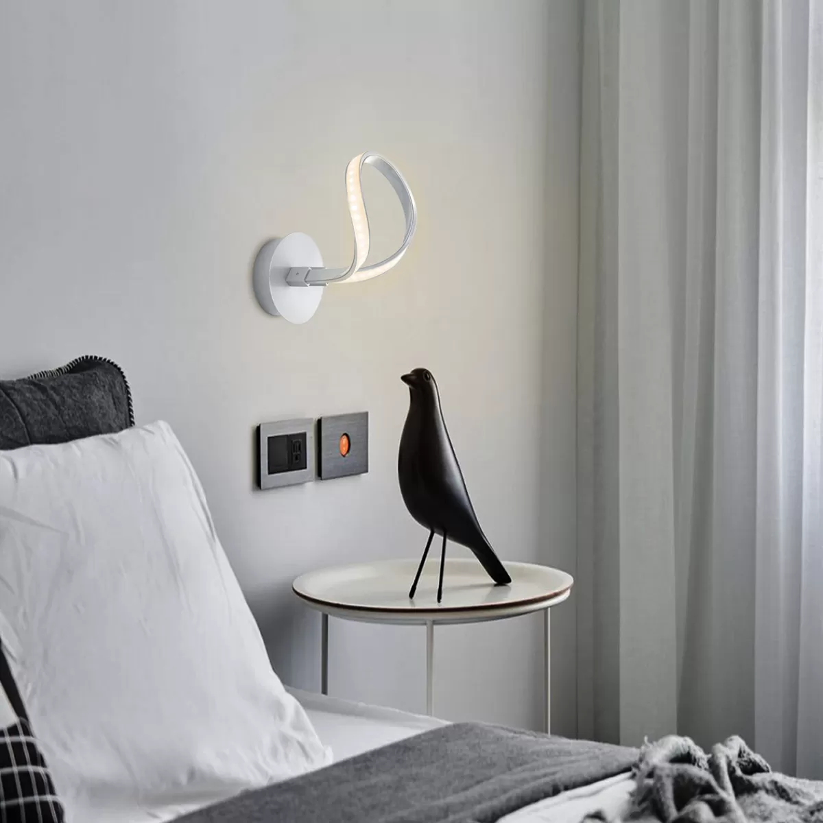 Brico Home Sweet Home Design Led Wandlamp String | 17/20/23,5Cm | Aluminium