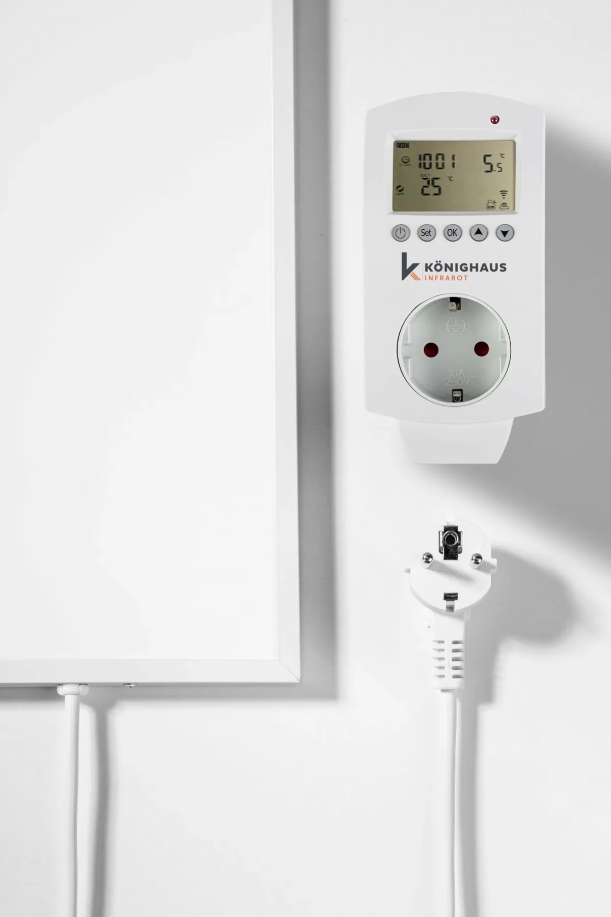 Brico Infrarood Verwarming P-Serie 1000W Met Smart-Thermostaat