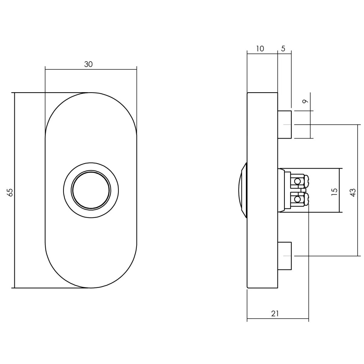 Brico Deurbeveiliging-Intersteel Veiligheidsbeslag Set Voordeur Skg*** Ronde Rozet Rvs Zwart