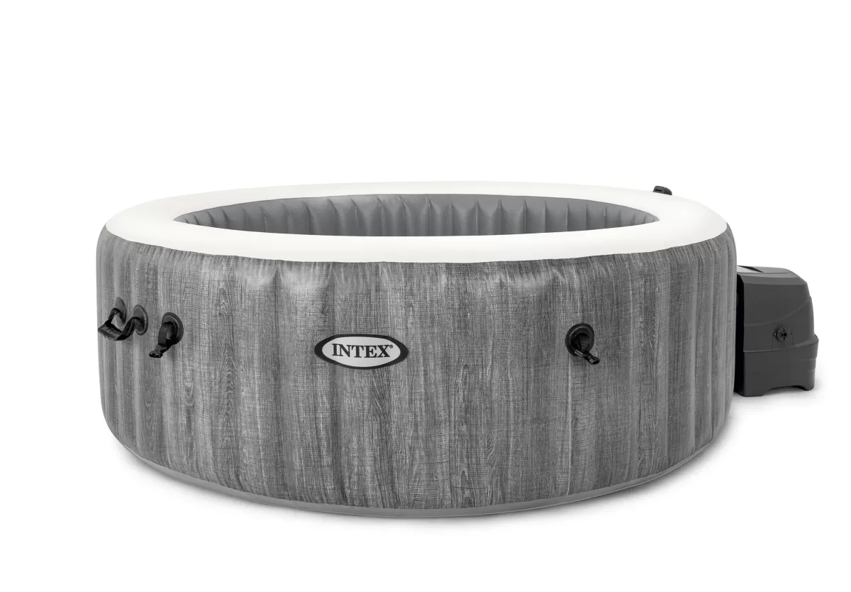 Brico Spa En Jacuzzi-Intex Bubbelbad Purespa Bubble Greywood 4 Personen O196X71Cm