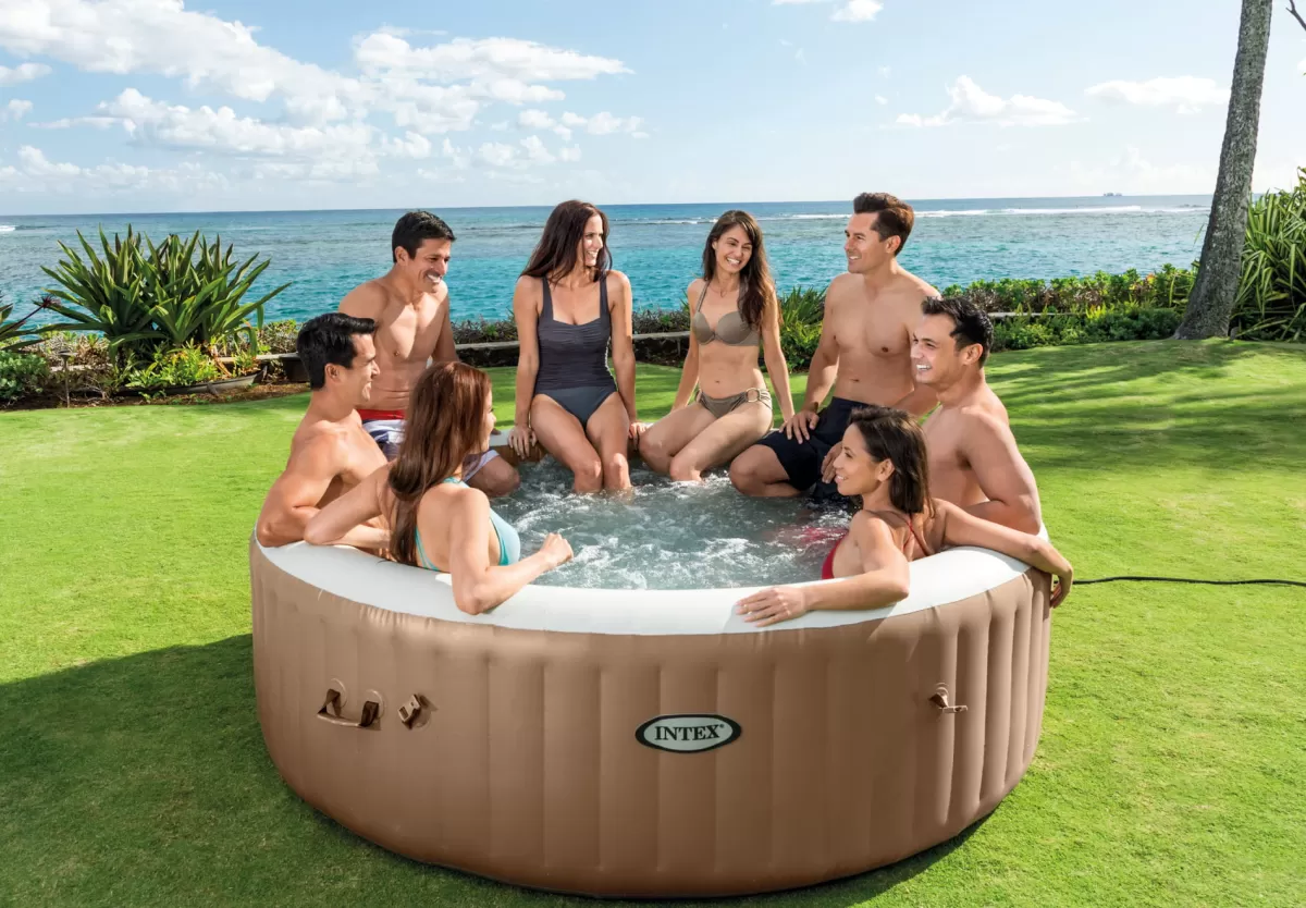 Brico Spa En Jacuzzi-Intex Bubbelbad Purespa Bubble Sahara 28412 8Personen 1339L O236X71Cm