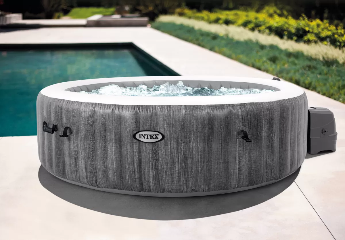 Brico Spa En Jacuzzi-Intex Bubblebad Purespa Bubble Baltik 6Personen Grijs O216X71Cm