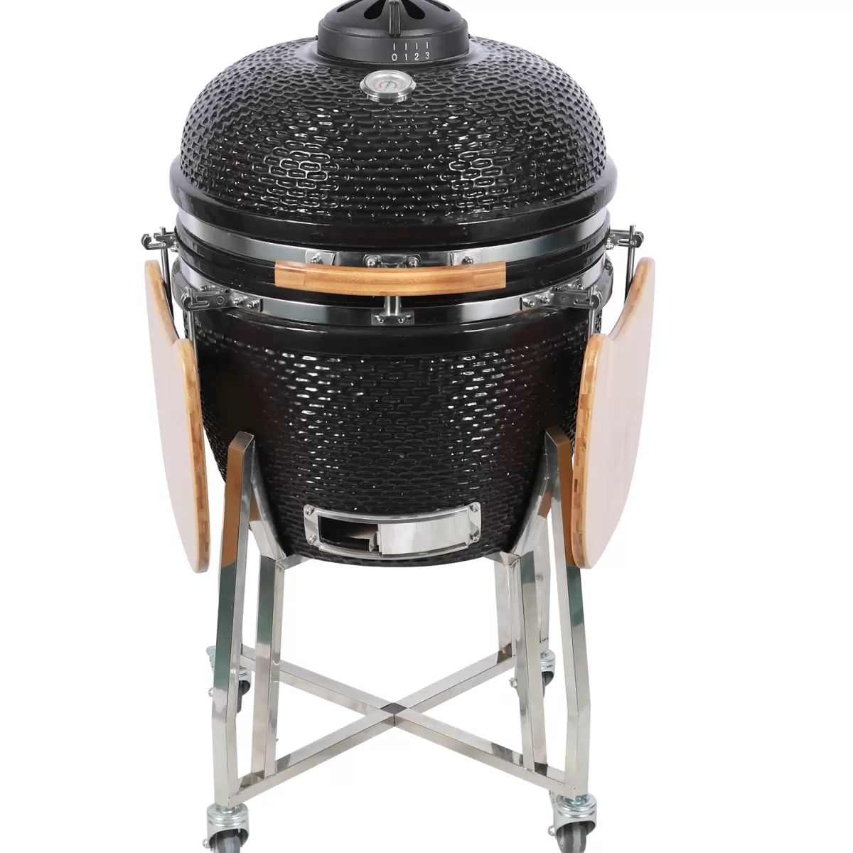 Brico Keramische Barbecue-Keramisch Barbecue Big Kamado 24 Inch Zwart