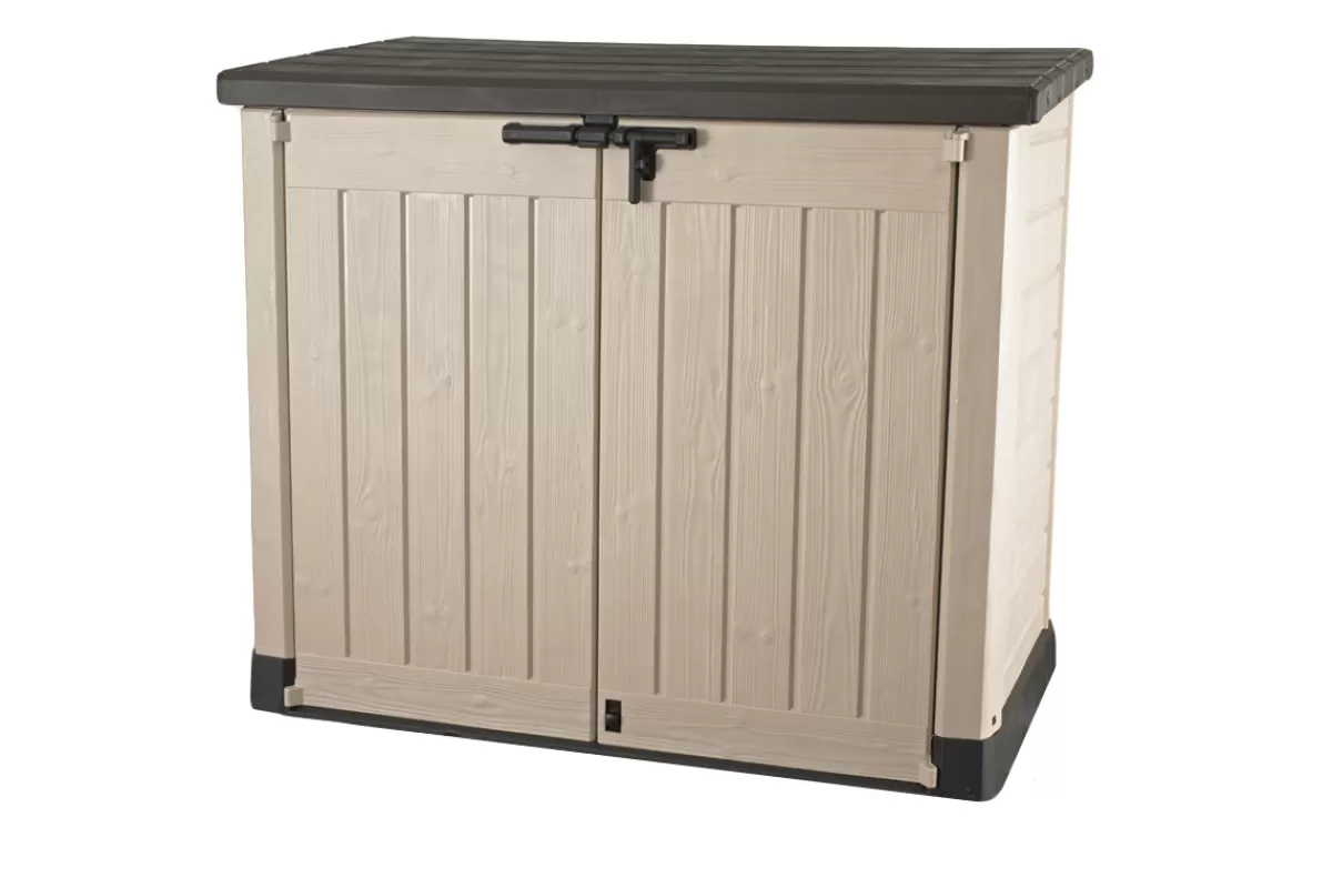 Brico Opbergboxen Tuin-Keter Opbergkast Store It Out Max Beige/Bruin 146X125Cm